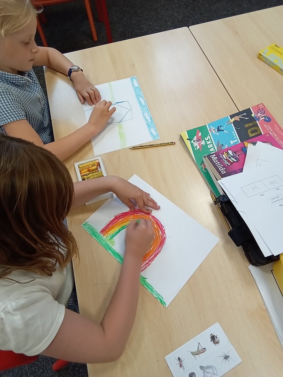 DeltaMerseyY6's tweet photo. In our RE lesson we looked at the natural features of the world and used oil pastels to create an image of something in nature we find wonderful #MPAre @DeltaMersey https://t.co/YmWH37J2qV
