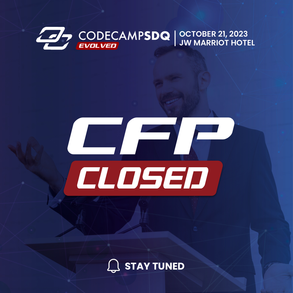 Thank you to all the amazing speakers who applied for CodeCampSDQ Evolved!

We are thrilled with the overwhelming response and are excited to review all the submissions.

Our Call for Proposals (CFP) is now closed. Stay tuned for updates on our stellar lineup! #CodeCampSDQ