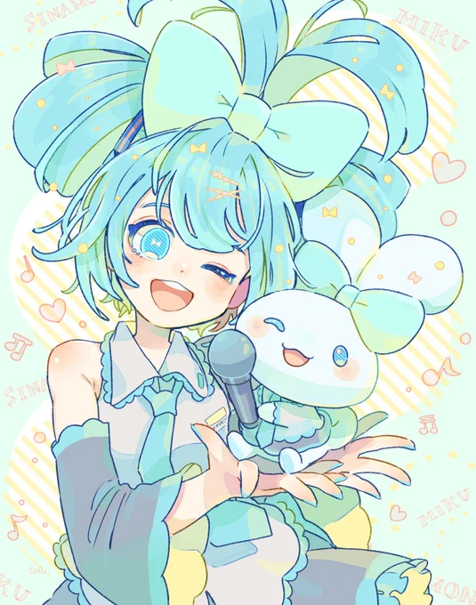 シナミクちゃんかわいい#初音ミク #シナモンミク 