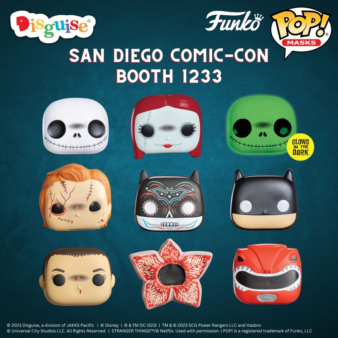 DisguiseInc's tweet photo. Unleash your inner horror icon with our convention exclusive #HalloweenII Michael Myers Funko Pop! Mask, available only at #SDCC booth 1233! The mask is LE 1000 and will be $25. Check out the other masks we'll also have for sale at our booth!
#SDCC2023 #FunkoMasks  @originalfunko https://t.co/2fxI6VaK5c
