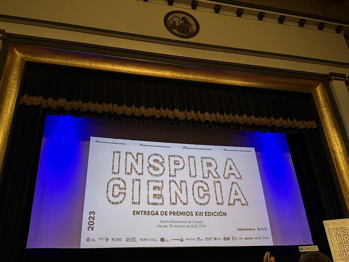 En la entrega de premios de #InspiracienciaXIII 

@inspiraciencia @FECYT_Ciencia @BigVanCiencia