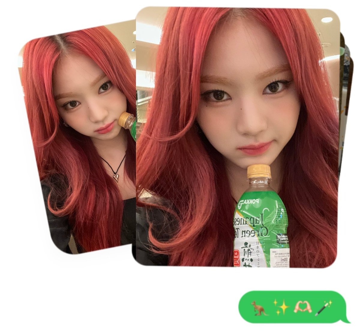 𖦹 ࣪ / ⊹ Such a hot day, so I need something refreshing for my throat, and this green tea is my choice. Swith! Don't you agree that it's been a hot day lately? 🍵