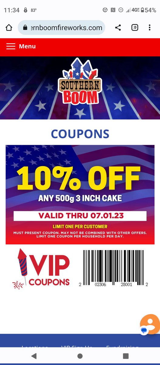 callnurse's tweet photo. SOUTHERN BOOM FIREWORKS
2 locations in Ashland City, Clarksville at entrance to Rotary Park!  Cheap Prices!  Military discount...Happy 4th and Thanks to our Military! https://t.co/adu4yzqwNO