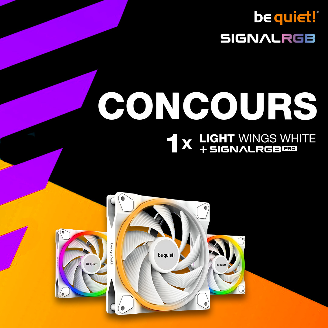 bequietFR's tweet photo. 🌈 CONCOURS @signal_rgb 🌈

🤩 Tentez de gagner 1 an d’abonnement à @signal_rgb Pro + 1 pack de 3 Light Wings White 140 mm PWM

Pour participer 👇
Donnez-nous la signification de RGB (mauvaises réponses aussi acceptées) 
RT + follow @bequietFR

🍀 Fin le 14/07 https://t.co/kdQTmWtExy
