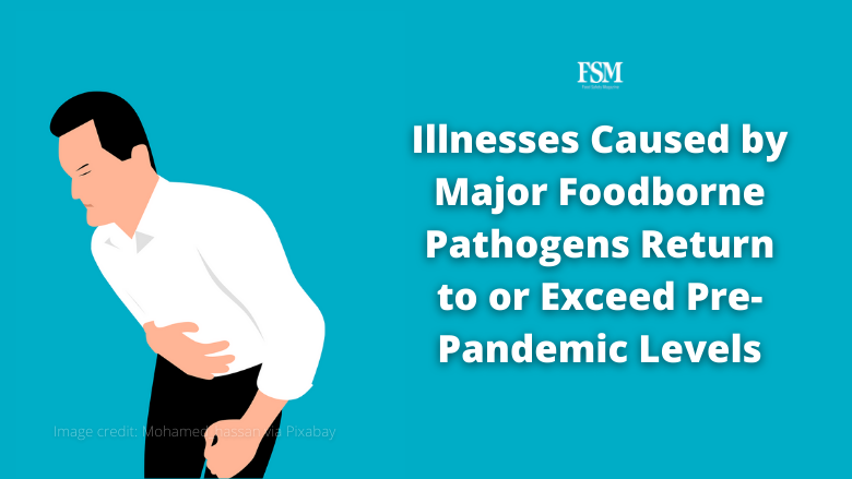 FoodSafetyMag's tweet photo. A new report on preliminary 2022 FoodNet data finds that enteric infections in the U.S. have generally returned to or exceeded levels observed before the COVID-19 pandemic.

👉 MORE: https://t.co/LkhkJs4nKN

#foodsafety #foodborneilless #FoodNet https://t.co/0CVOFndwcr