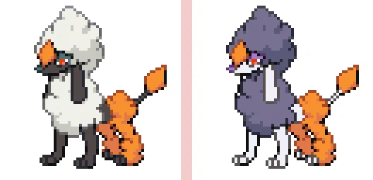 定期更新 #ポケモン #ドット絵 、856日目は#トリミアン #ダイヤカット。ちょっとずつ刈り込んでいきます。#pokemon #pixelart 