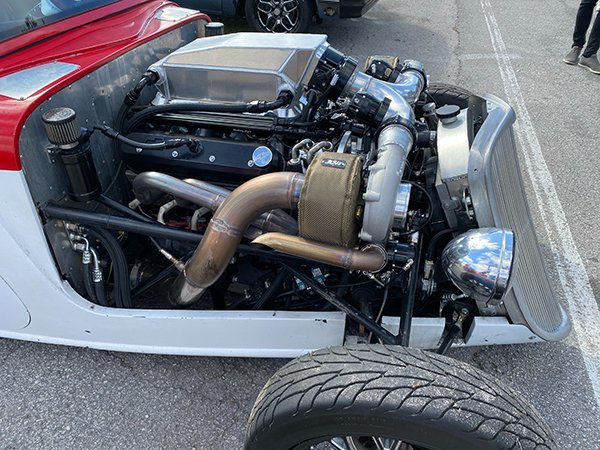 EngineBuildMag's tweet photo. Chris Hein’s 1933 Ford coupe and its twin-turbo 6.2L LSA engine were put together in the span of 3 months. The combo survived Sick Week and secured a 3rd-place finish in the Stick Shift class. It's our #EngineoftheWeek with @PennGrade, Elring and NPW. https://t.co/YSJP7gOAa2 https://t.co/YxKYKd2Zoq