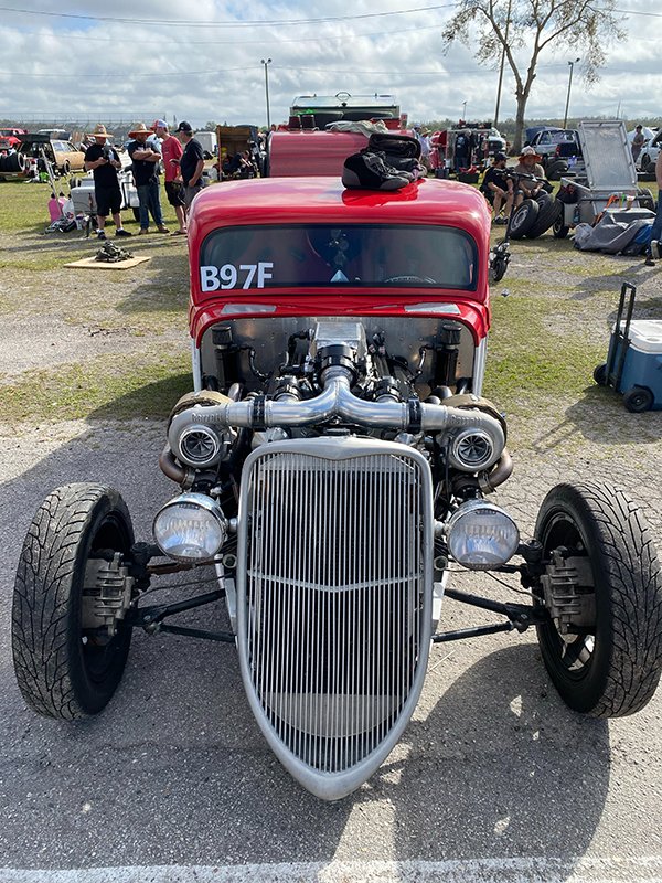 EngineBuildMag's tweet photo. Chris Hein’s 1933 Ford coupe and its twin-turbo 6.2L LSA engine were put together in the span of 3 months. The combo survived Sick Week and secured a 3rd-place finish in the Stick Shift class. It's our #EngineoftheWeek with @PennGrade, Elring and NPW. https://t.co/YSJP7gOAa2 https://t.co/YxKYKd2Zoq