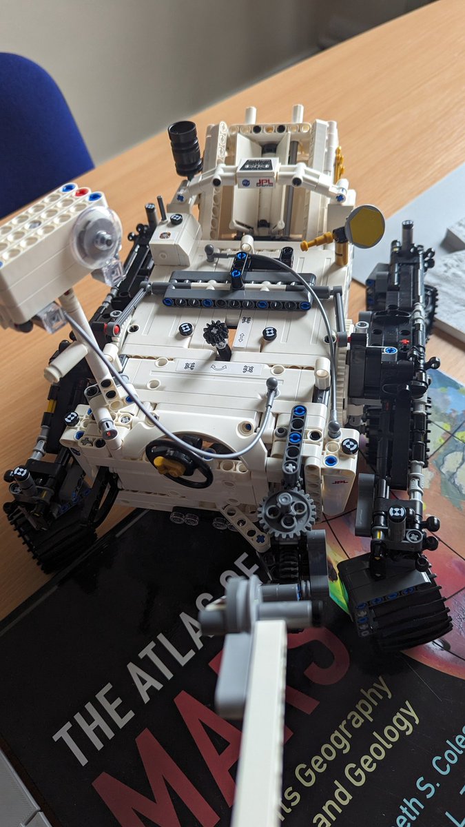 GeoConor's tweet photo. @NASAPersevere &amp; #Ingenuity all set for some weekend survey and geological sample drilling. @lego @NASAJPL #MappingMars #PlanetaryMapping @QUBGeography #GIS https://t.co/NU9AL5zBgo
