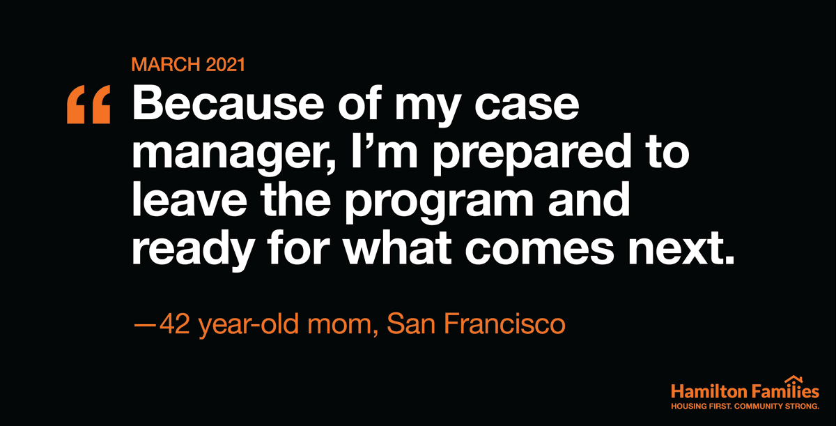 "Because of my case manager, I'm prepared to leave the program and ready for what comes next." —42 year-old mom, San Francisco

Share this post with anyone who wants to #EndFamilyHomelessness and join us using the links in our bio 🧡

#LetsListenToFamilies