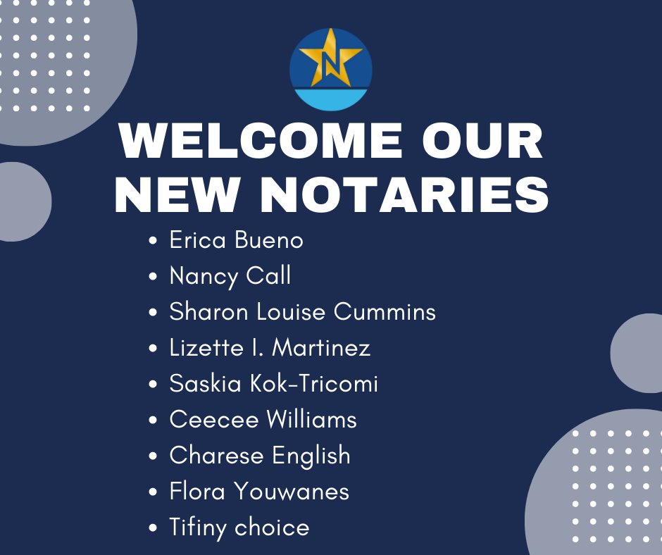 NotaryStars's tweet photo. Please join us in welcoming our newest Notary Stars, who have recently begun #training with us! They are currently working on their 150+ hours of training and will be ready to take closings soon! 🎉

 #Notary #NotaryPublic #LoanSigningAgent #notaryservices #SigningAgent https://t.co/1M3jPLQ5He