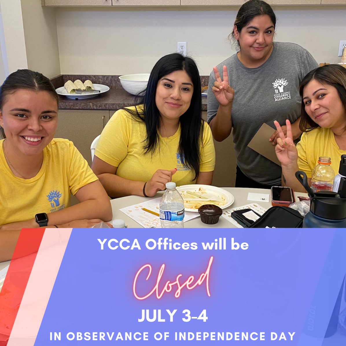 YCCA offices will be CLOSED Monday July 3rd - Tuesday July 4th  in observance of Independence Day! 🎆

We hope everyone has a fun and safe holiday weekend! 

Learn more about the History 4th of July!
kids.nationalgeographic.com/history/articl….

#ycca4thekids #yolokids