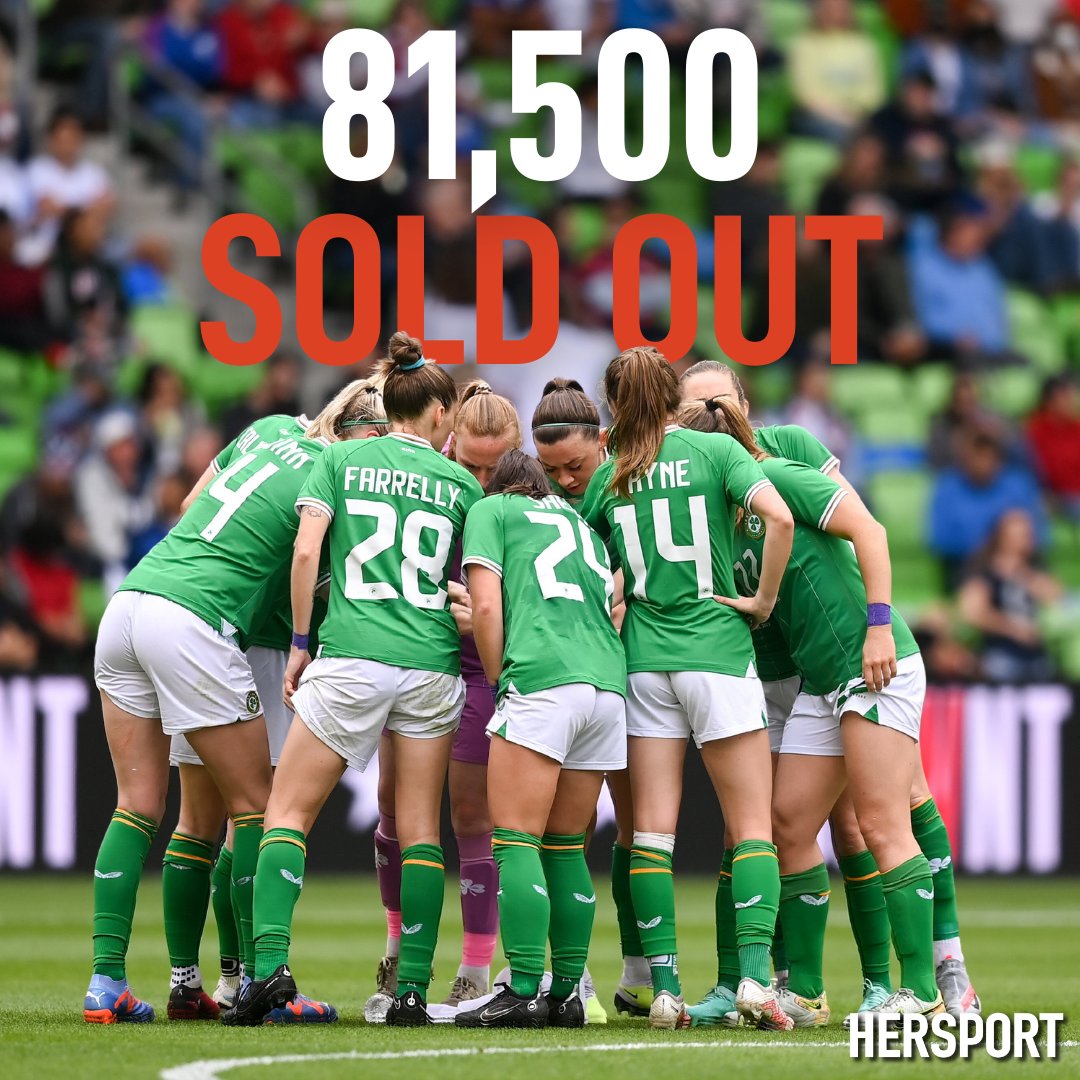 ＳＯＬＤ  ＯＵＴ8️⃣1⃣5⃣0⃣0⃣

Ireland's opener against Australia has officially completely SOLD OUT!   

The match will take place in Stadium Australia on July 20th. #COYGIG