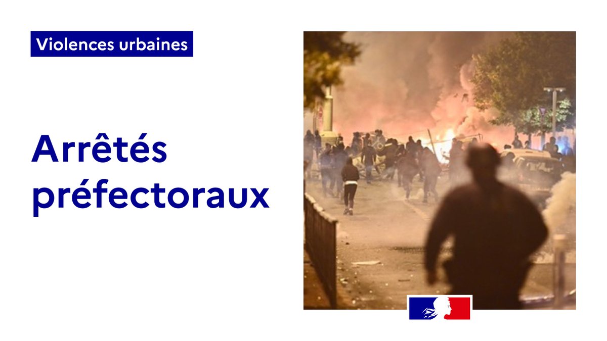 #Sécurité | Compte tenu des événements qui sont intervenus ces deux dernières nuits dans les quartiers de #Limoges, la préfète de la #HauteVienne, Fabienne Balussou, a décidé de prendre plusieurs arrêtés pour prévenir des désordres et éviter de nouvelles violences urbaines ⬇️