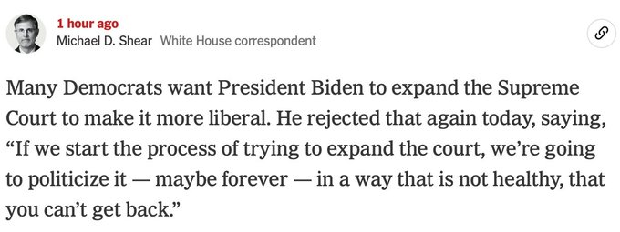 Just a reminder that the Supreme Court has ruled against:

-women's bodily autonomy and people who need abortions
-affirmative action
-voting rights
-Indigenous people's right to water 
-protecting against LGBTQ+ discrimination

but you wouldn't want to politicize it