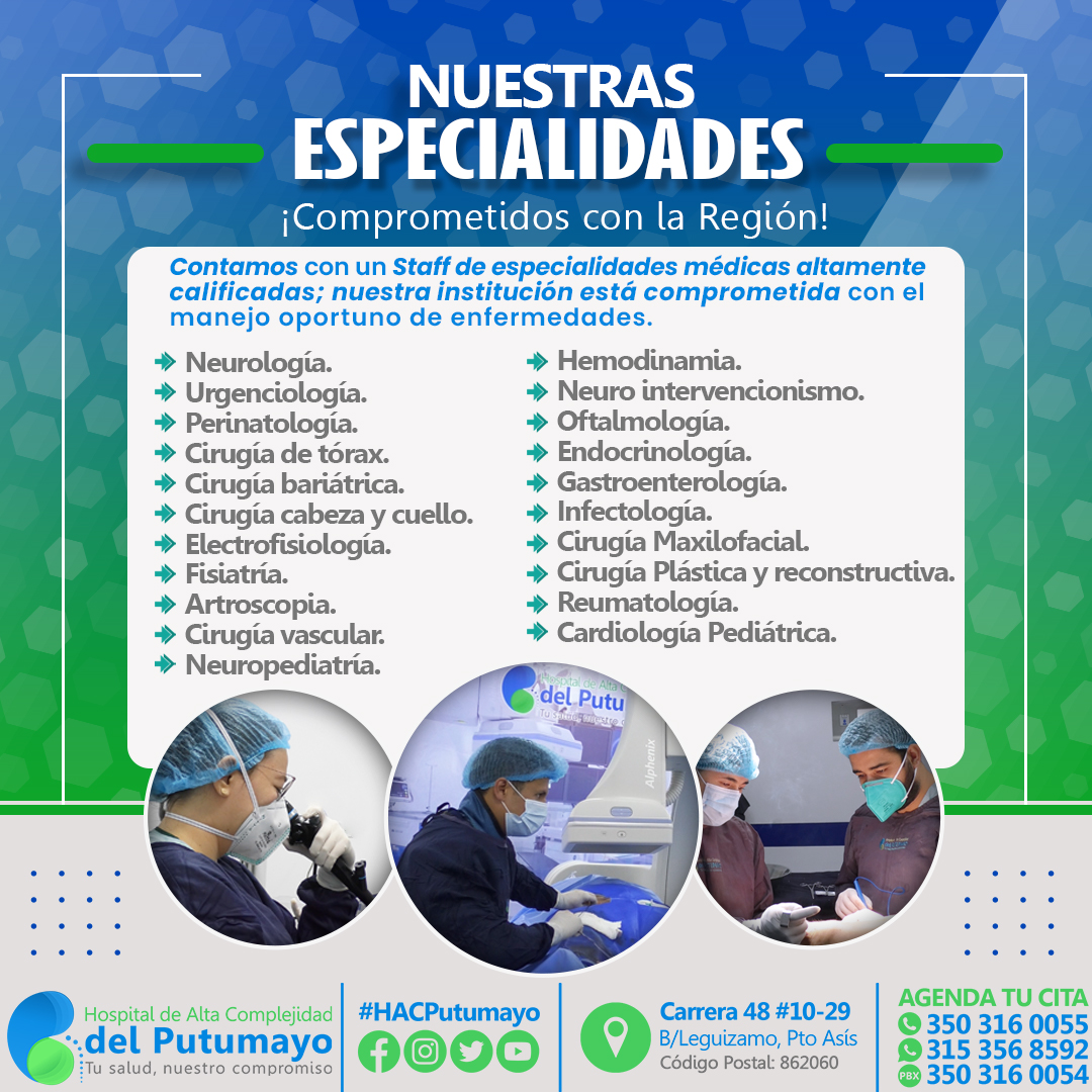 ¡Trabajamos para que cada uno de ustedes, nos vean como institución referente, activo e innovador! 
En beneficio de la comunidad y luchando por alcanzar la cima y cumplir con los sueños del pueblo putumayense, cada día implementamos nuevas especialidades 
#HACPutumayo