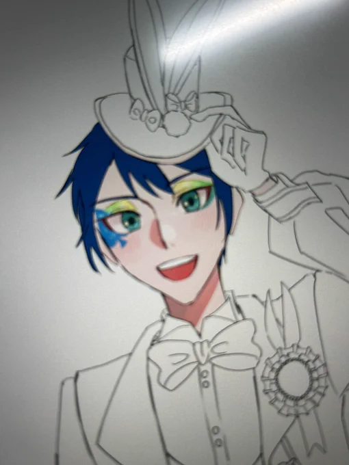  一緒にお迎えしましょうねへへ…幻覚見るなら今のうちだと思ってもう描いております… 
