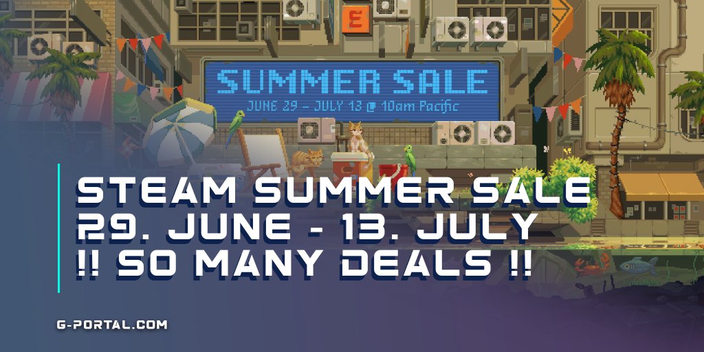 gportalint's tweet image. The weekend is upon us and you don&apos;t know what to play? 🤔

The #SteamSummerSale is on and has games like #VRising #7DaysToDie #CoreKeeper #ConanExiles #Valheim #ARK and so much more on sale! 🤩

If you also need a server to go with it, you&apos;ll find it with us. 💙