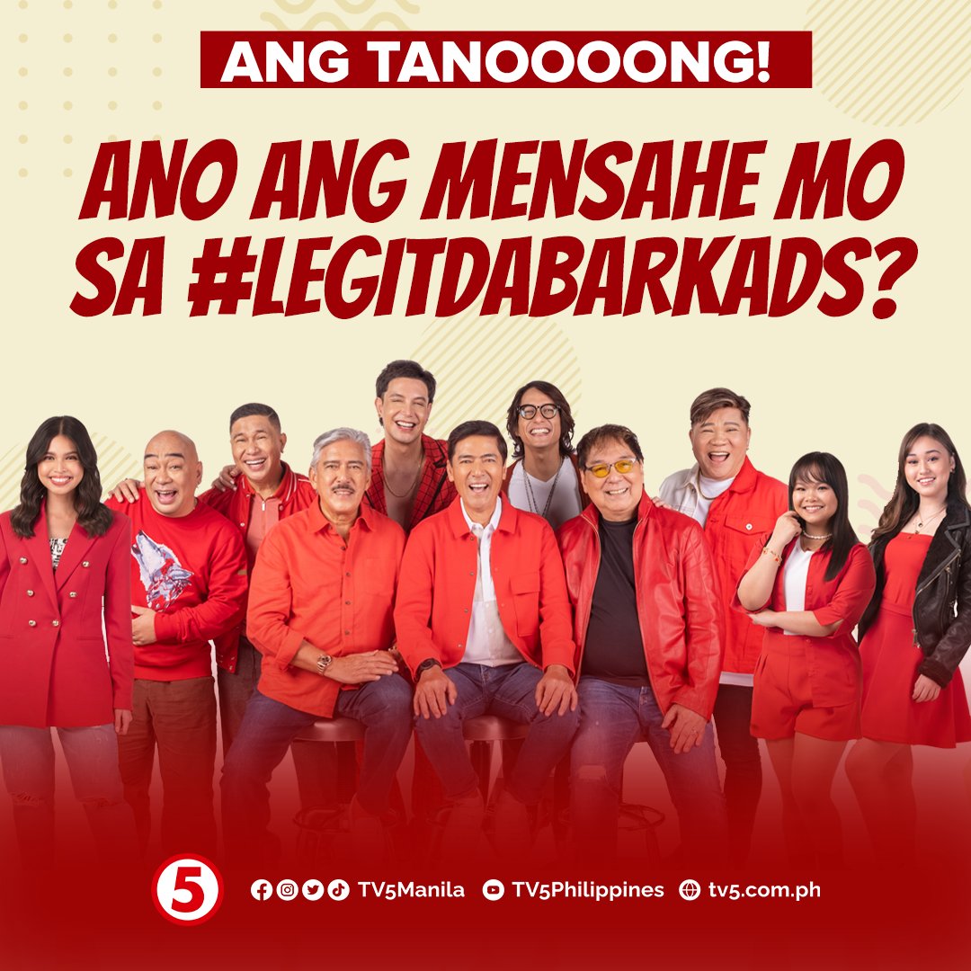 Higit pa sa isang libo at isa ang naging tuwa ng lahat sa kanilang pagbabalik!

Drop your messages for #TVJ and our #LegitDabarkads sa comment section, mga Kapatid!

#TVJonTV5 #TVJMediaQuest #IBAngSayaPagSamaSama #LunchtimeSayaTV5