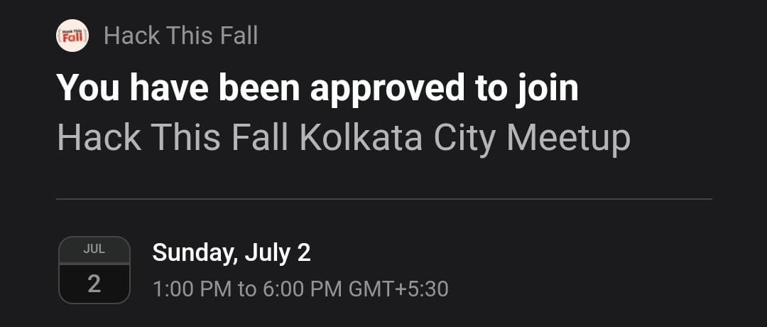 Sayantan_101's tweet image. Hello everyone,
I will be going to my first in-person developers meetup. Excited to join some amazing people at HackThisFall Kolkata meetup. If you are also coming then drop a 'Hi' and let's connect.

#hackthisfall #developercommunity
#HTFMeetups #HTFKolkata.
#opensource #people