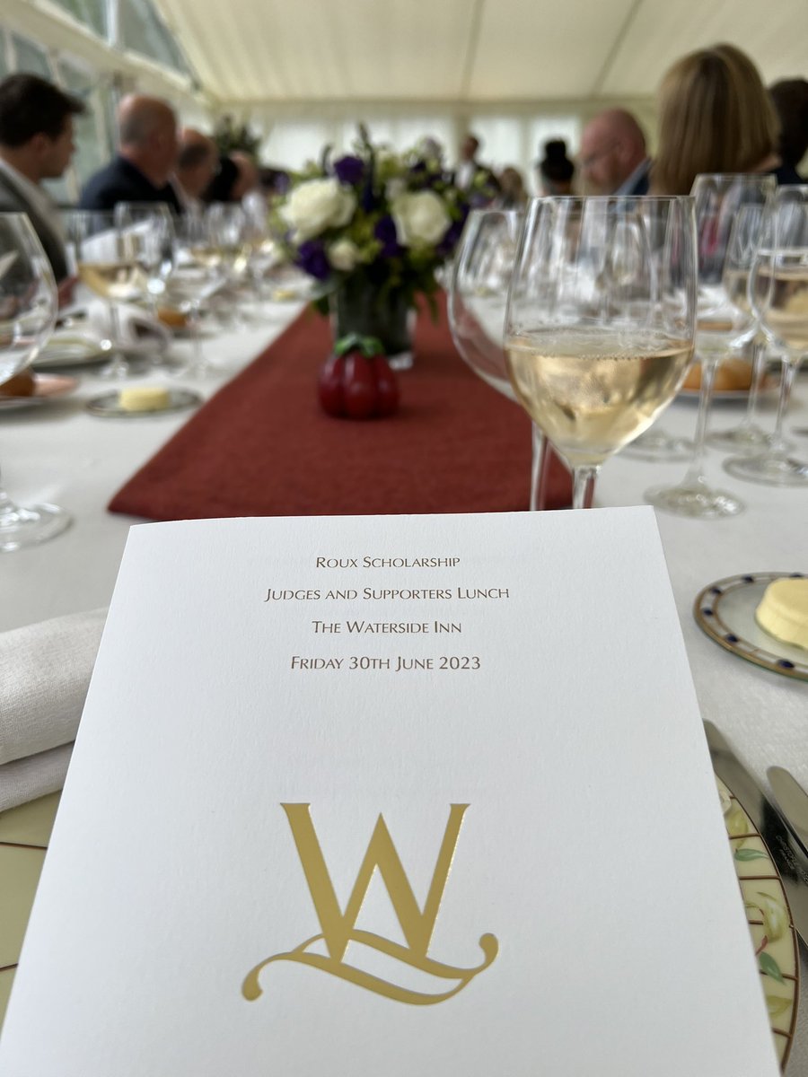 michelrouxjr's tweet photo. Special lunch @RouxWaterside for our sponsors 🙏🏻 @RouxScholarship now off for a little snooze before service at Le Gavroche https://t.co/xFXltmR1hL