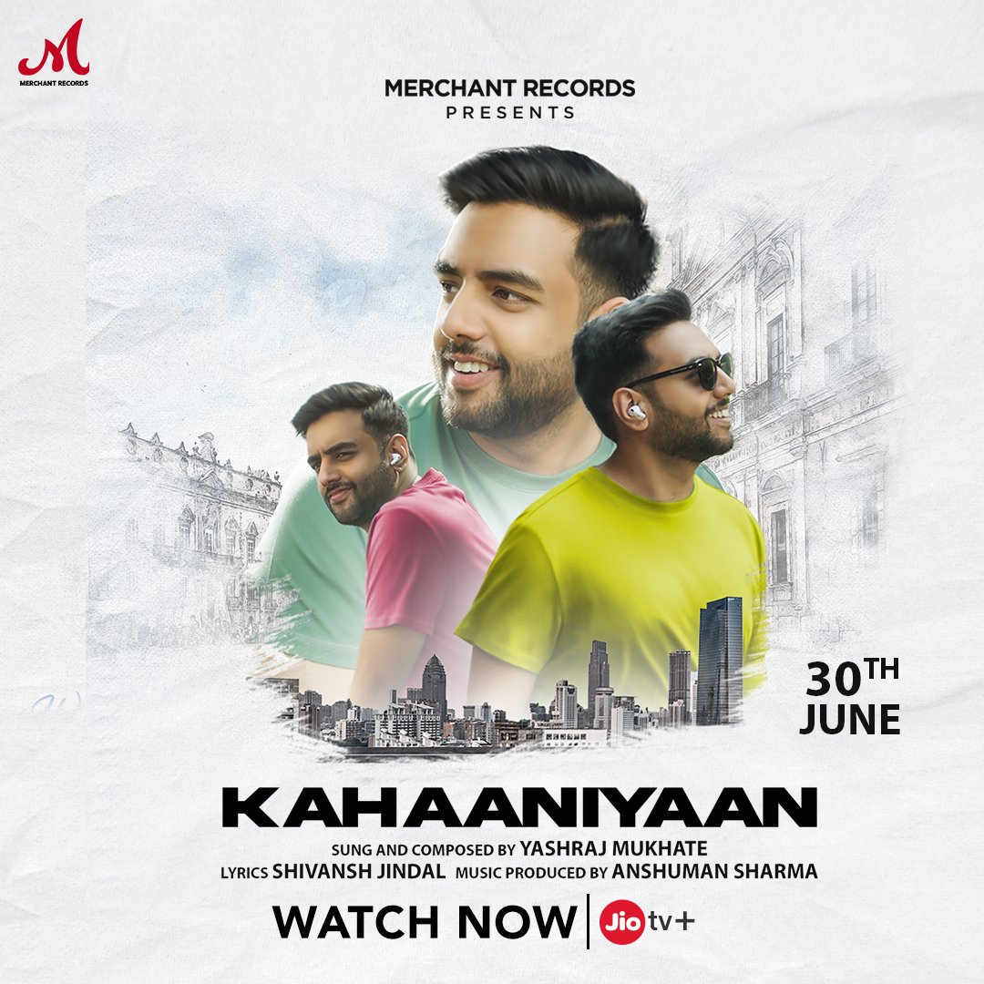 Some stories are meant to be found 🎶😉

Listen to #Kahaaniyan, out now on #MerchantRecords | JioTV+ 📺

@salim_merchant #SalimMerchant #YashrajMukhate #MerchantRecords #WatchItOnJioTVPlus
