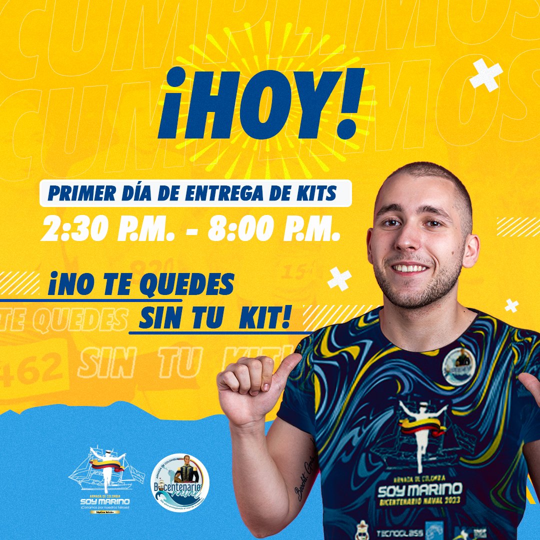 SoyMarino15k's tweet photo. El fin de semana más esperado esta aquí. #HOY Barranquilla se emociona con @soymarino_15k. Acércate al @vivabarranquillacc a partir de las 2:30 p.m. a reclamar tu kit del corredor 🏃♂️ 🏃♀️
4 piso - al lado de Zero Gravity
#entregadekits #kitdelcorredor #Barranquilla https://t.co/IeLF7T4SK2