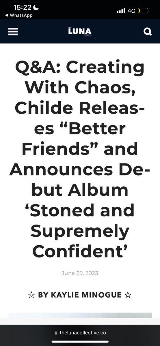 childeofficial's tweet photo. Thanks so much for the article @LunaCollective , read it here: https://t.co/NXkvDMzp2d https://t.co/z0EjdAKlsZ