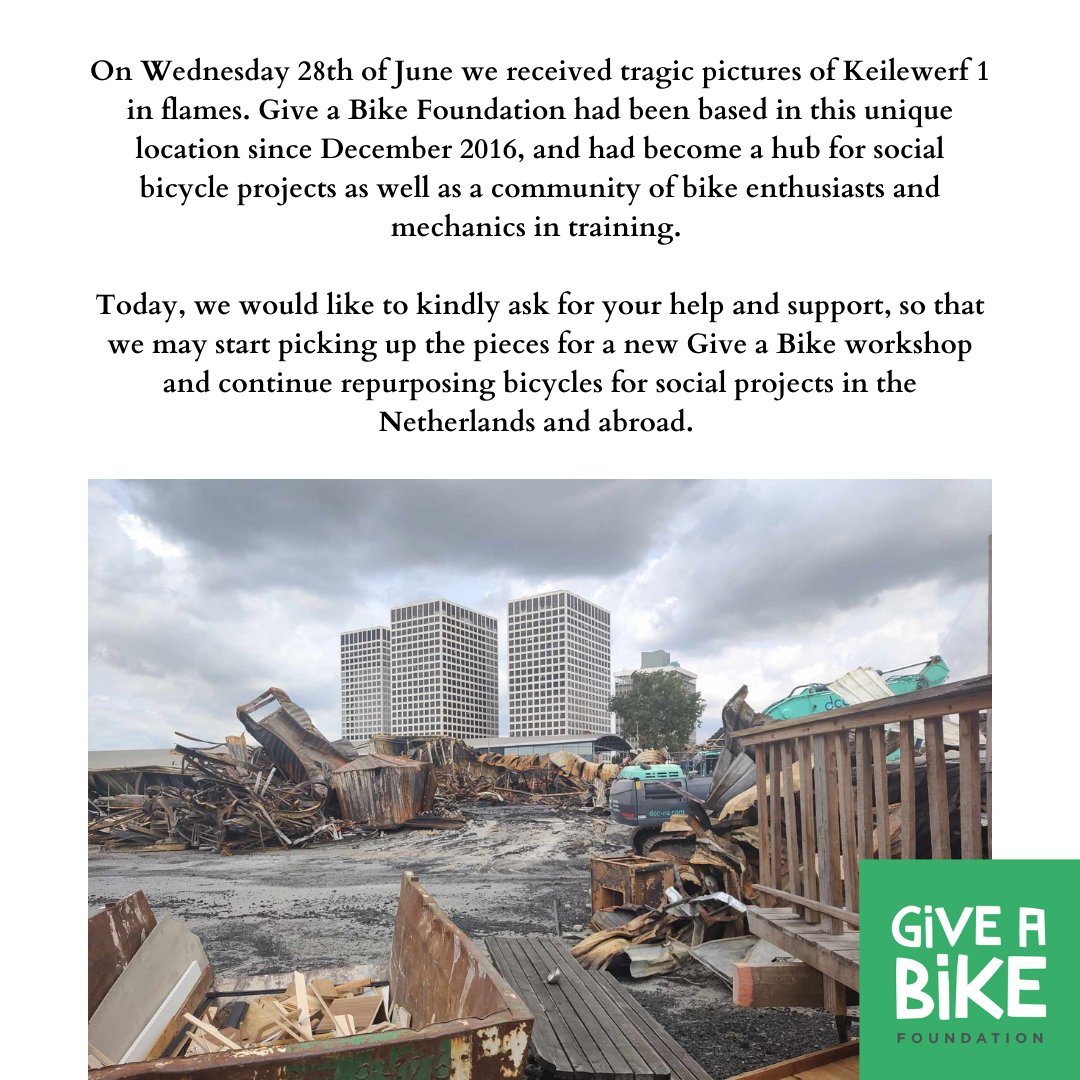 Give_Bikes's tweet photo. 💚 Thank you all for your offers to help. We've just launched our crowdfunding campaign: https://t.co/pNbdrfVS0E https://t.co/n54neQujpe