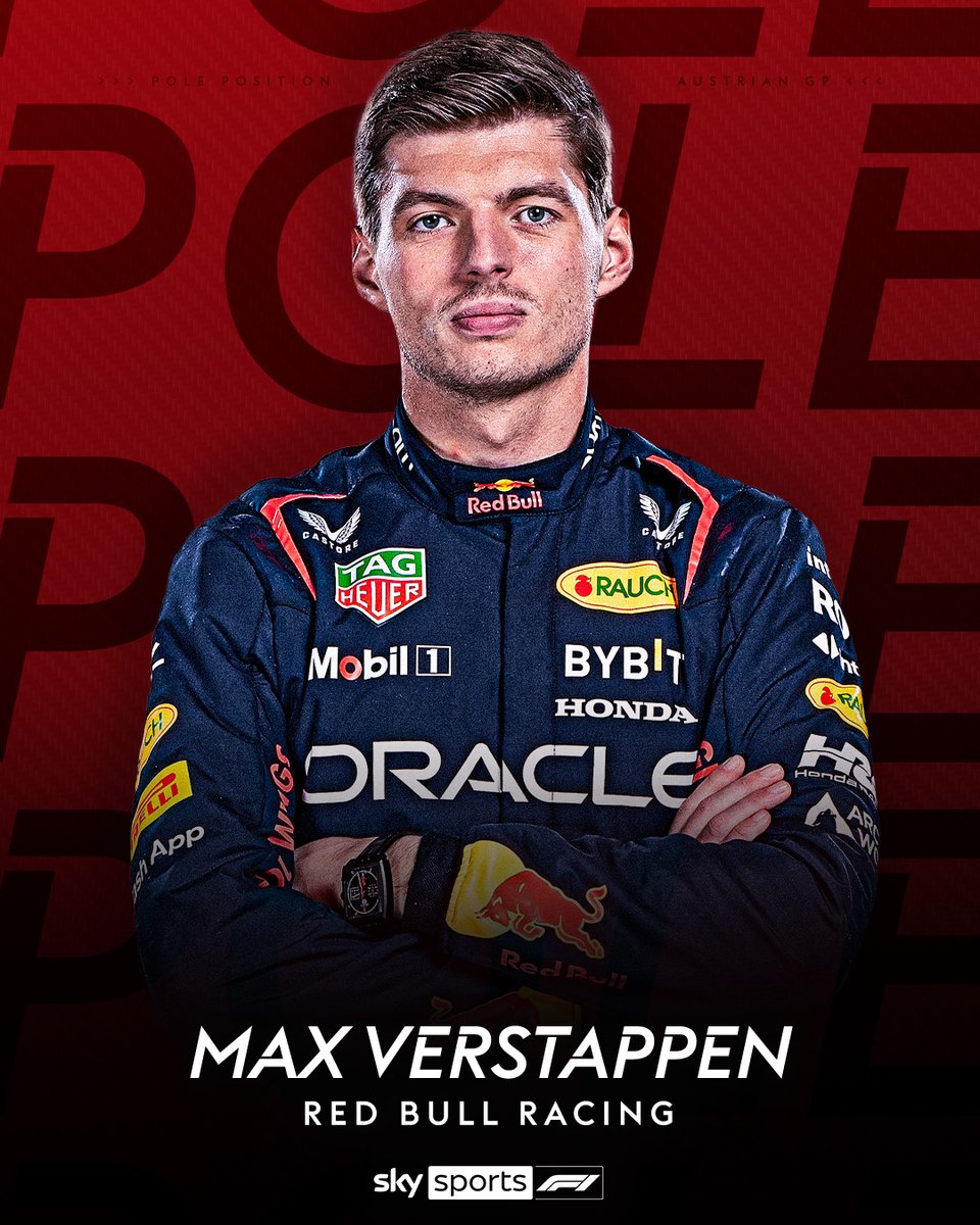IT'S POLE FOR MAX VERSTAPPEN FOR THE AUSTRIAN GRAND PRIX! 🇦🇹