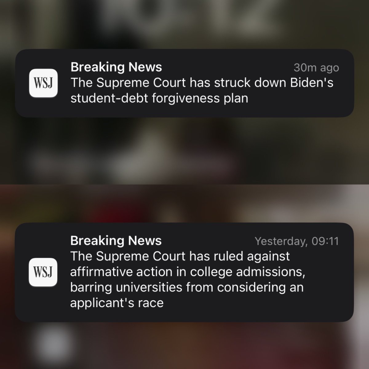 The U.S. Supreme Court has been busy #University #College #StudentLoanForgiveness #AffirmativeAction