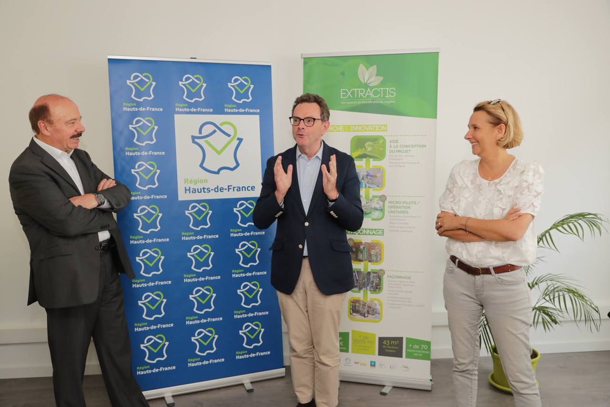 ✅ Extratis, leader du développement de solutions végétales biosourcées, a inauguré son nouveau site 2.0 en #hautsdefrance, à #Dury.

♻️ La société est spécialisée dans l'extraction végétale et le fractionnement de biomasse.

Cc <a href="/FredericMotte/">Frédéric Motte 🇫🇷 🇨🇦🇪🇺🇺🇦👨‍🏭🌳🍺</a> <a href="/rev3/">rev3</a> <a href="/hautsdefranceEU/">Hauts-de-France EU</a>