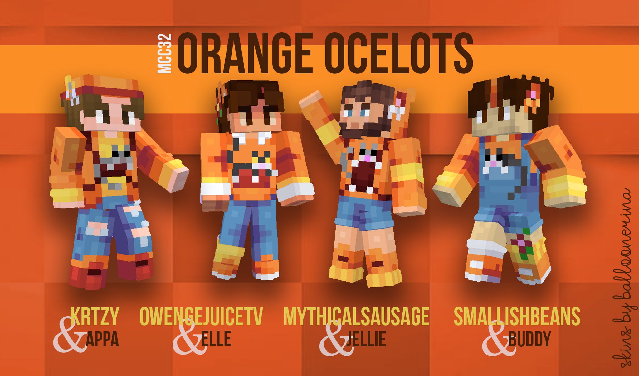 Balloonerina on Twitter: "MCC32 Orange Ocelots with Cats! I had nothing
