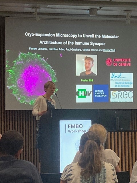IVIF_Lausanne's tweet photo. Congratulation to @benita_wolf1 for the EMBO award at the workshop Imaging the immune system https://t.co/MghHXZsSbk well deserved after all the work on Cryo-expansion microscopy. https://t.co/e4e7RI6Wuy