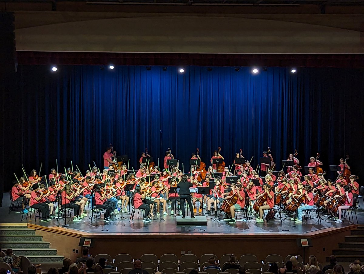 HSEOrchestras's tweet photo. Our JH Orchestras just finished summer camp! Congrats to the directors and kids! Job well done! https://t.co/LRdJbhuz6R