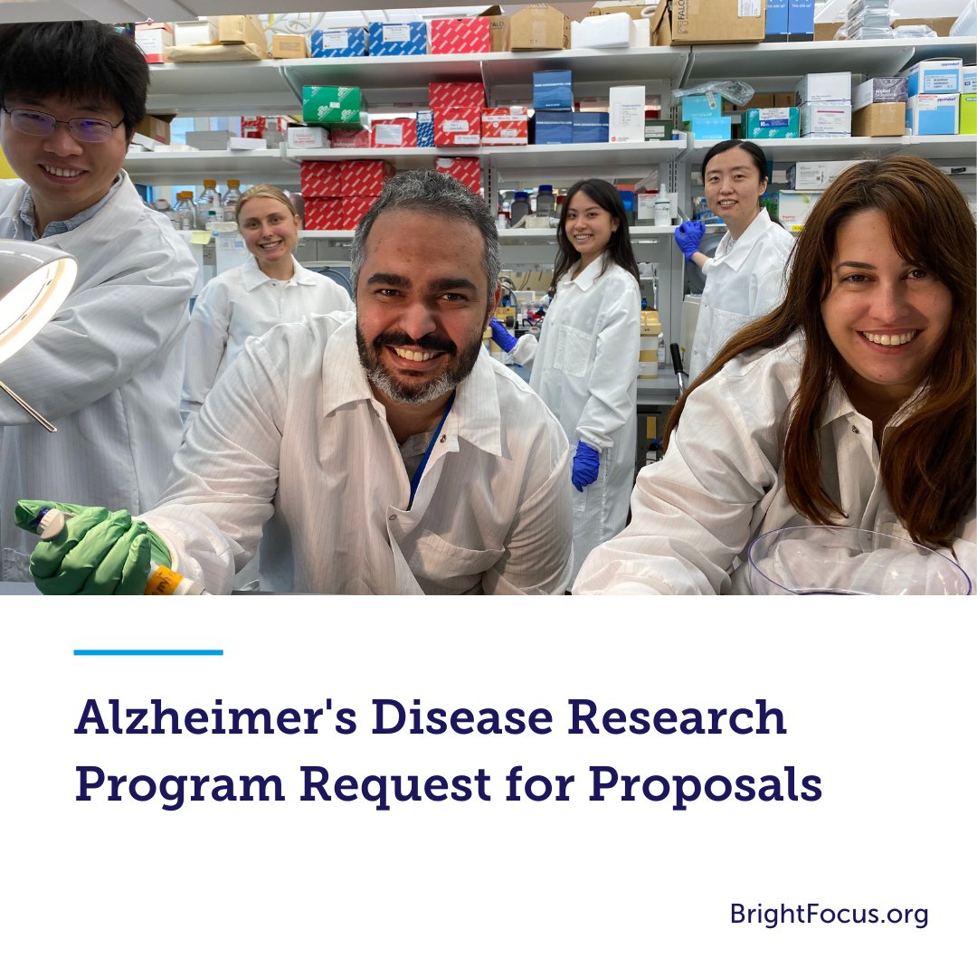 _BrightFocus's tweet photo. Would you like to receive a grant from our Alzheimer’s Disease Research program? If so, please be aware that we will have a new application process this year.

 🔴 Letters of Intent are now being accepted with a deadline of August 25, 2023. 🔬 Learn more https://t.co/zIhAYiOGac. https://t.co/jQPb8tyZh7