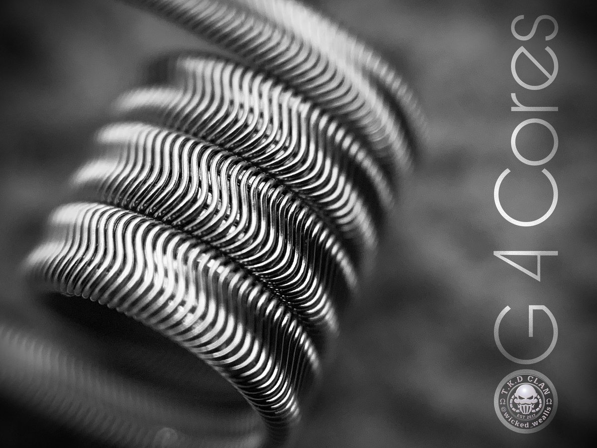 The classic  V1 OG 4 Cores

A coil that became super popular and everyone wanted a set, while it’s slightly changed a long the way the OG 4 Cores will always be my number 1😉

Handcrafted by Danny Tkdcoils from The Kilted Devils Coils

4 cores are perfect for squonking