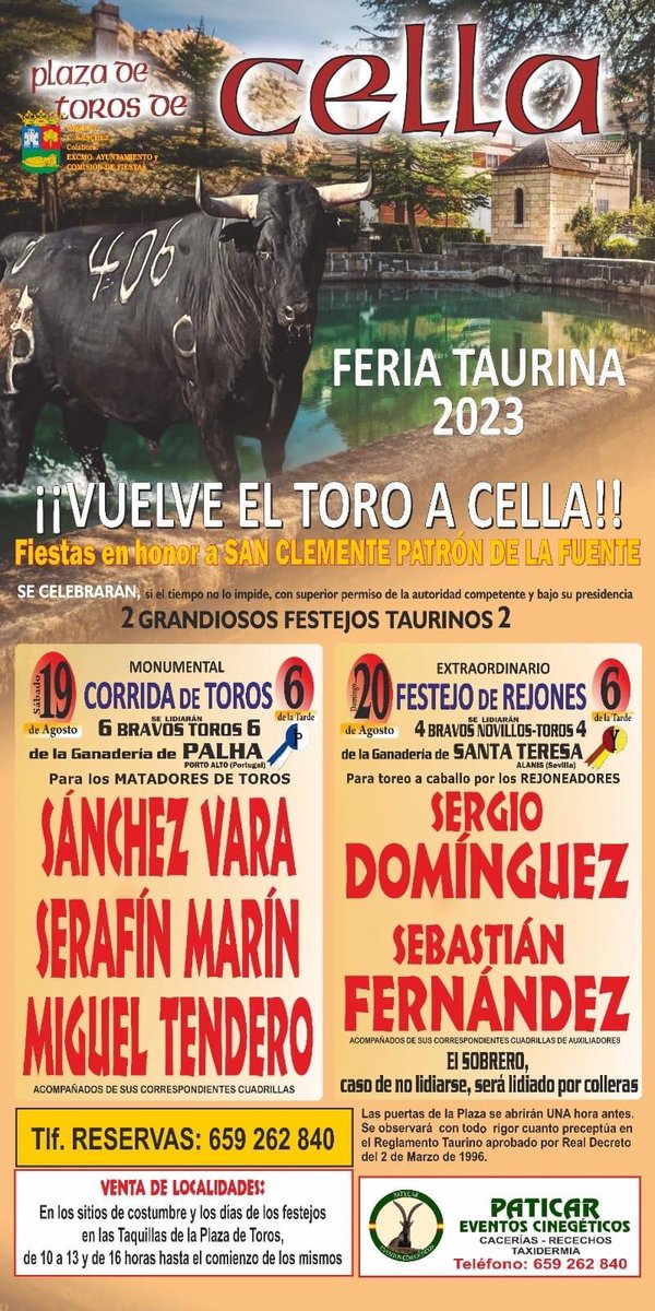 🗓 20 de agosto de 2023

📍 Cella (Teruel)

🐴 <a href="/Sergio_Dminguez/">sergio dominguez</a>

🐴 <a href="/SebitaFM/">sebastian fernandez </a>

🐂 Santa Teresa