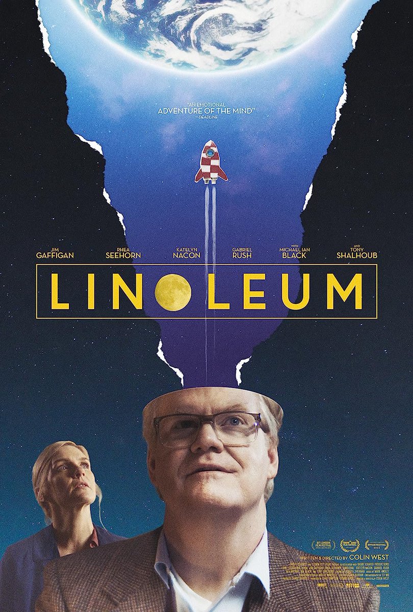 🎞@HelloColinWest’s SXSW sci-fi dramedy LINOLEUM with @JimGaffigan, @rheaseehorn, and Tony Shalhoub is on Hulu.

#film #Linoleum #FilmTwitter #Hulu