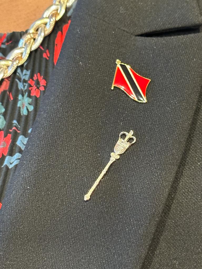 RhiHoyleYEG's tweet photo. I'm a proud Albertan &amp; lived here most of my life. I’m also a proud Trinidadian immigrant. For my swearing-in, I wanted to include my Trinidadian heritage!

My outfit, nails, and shoes all paid homage to the Caribbean Sea &amp; colours of the flag 🇹🇹❤️1/5

#AbLeg #AbPoli #yeg #Trini https://t.co/zU9RSNf120