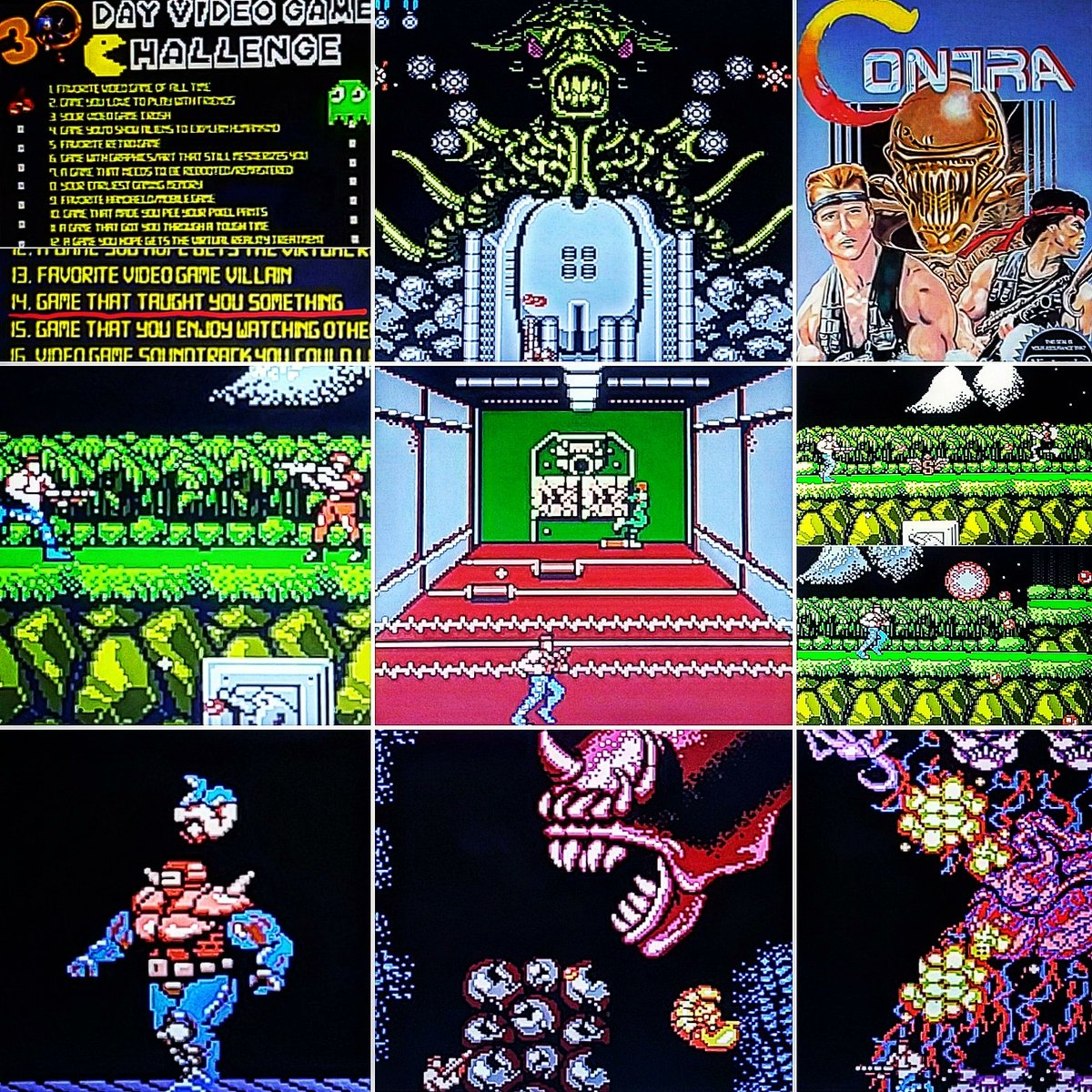 owikj's tweet photo. #30dayvideogamechallenge ๐ฎ๐น
Day 14 : Game that #taughtyousomething - #contra
#konamicode #upupdowndownleftrightleftrightbastart #konami #nes #spreadgun #marinecommandos #billrizer #lancebean #redfalconorganization #aliens #gromaides #gordea #xenomorph #gomeramosking https://t.co/vJvpSfrUeY
