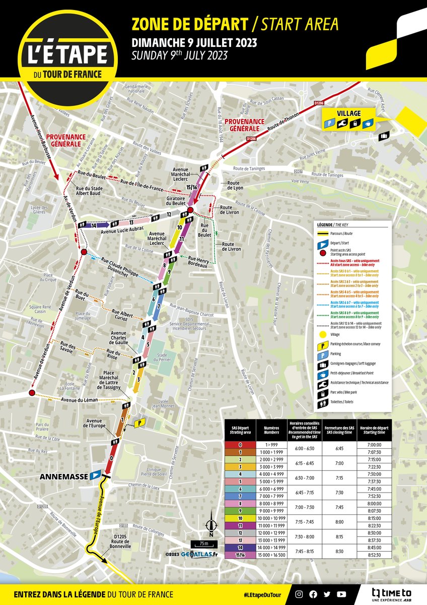 📍 ZONE DÉPART / START AREA

Le grand départ, c’est dans pile une semaine ! Le moment est venu de découvrir ton sas et ton horaire de départ ⚡️ Hâte d’y être ? 😉

We are just one week away from the start! Now it is time to discover your starting time ⚡️ Excited to get there? 😉
