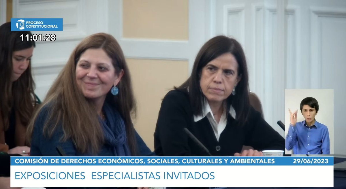 dacc_udec's tweet photo. 🍃El día de ayer, jueves 29, la Dra. Verónica Delgado @verodelgadosch fue invitada a exponer, junto a la Dra. Dominique Hervé @dominiquchan, a la Comisión de Derechos, Económicos, Sociales, Culturales y Ambientales del Consejo Constitucional. https://t.co/ER9AqMFhgy