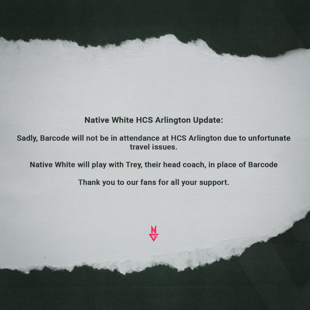 NativeGaming's tweet image. Native White update for HCS Arlington:

#N8V | #NativeGaming