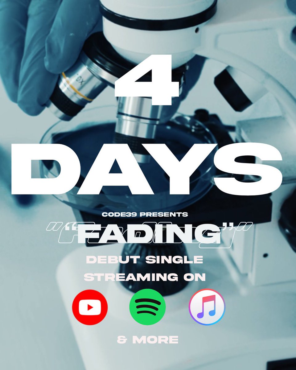 code39official's tweet photo. 4 More Days until “Fading” Premieres! https://t.co/D7V1pEskmc