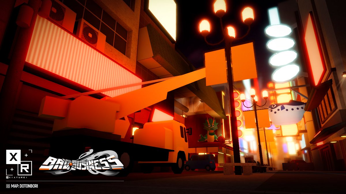 Promo images of my Dotonbori map for Bad Business! Been in the works for the past year (final ingame lighting/layout subject to change)
#ruddev #robloxdev #rbxdev