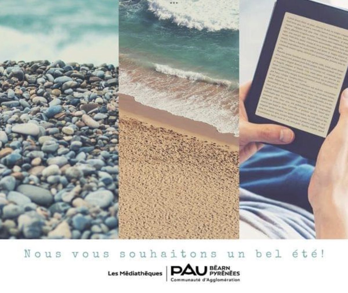 mediathequesPau's tweet photo. [LECTURES D’ÉTÉ] Lecture, musique, vidéo, voyage, détente et bien être…les médiathèques vous souhaitent un très bel été ! https://t.co/aDEb3KjR8Y https://t.co/5LZioQujLj