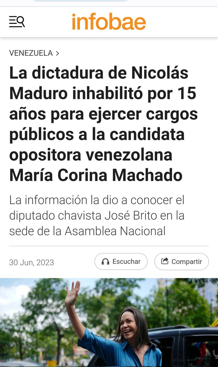 tutoquiroga's tweet photo. Maduro: un cerebro tan pequeño en un cuerpo tan grande, le falta en valentía lo que le sobra en cobardía, tan poca hombría para semejante tirano. No inhabilitó a MCMachado, Maduro selló su derrota ante el mundo.
Mucho miedo, Chávez nunca se hubiera corrido de @MariaCorinaYA. https://t.co/HQsf9MfcH3