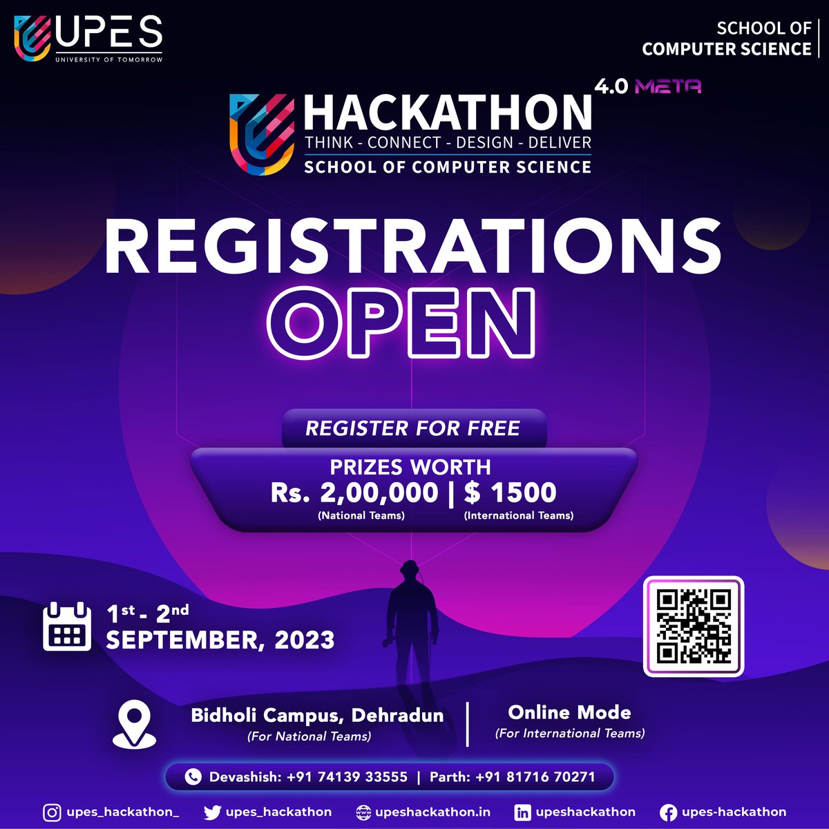 upes_hackathon_'s tweet photo. The wait is finally over π₯³
π’ The Registrations for UPES Hackathon 4.0 are open!!
Register now (π in bio)
#hack4meta #hackathon https://t.co/crsgbidrFd