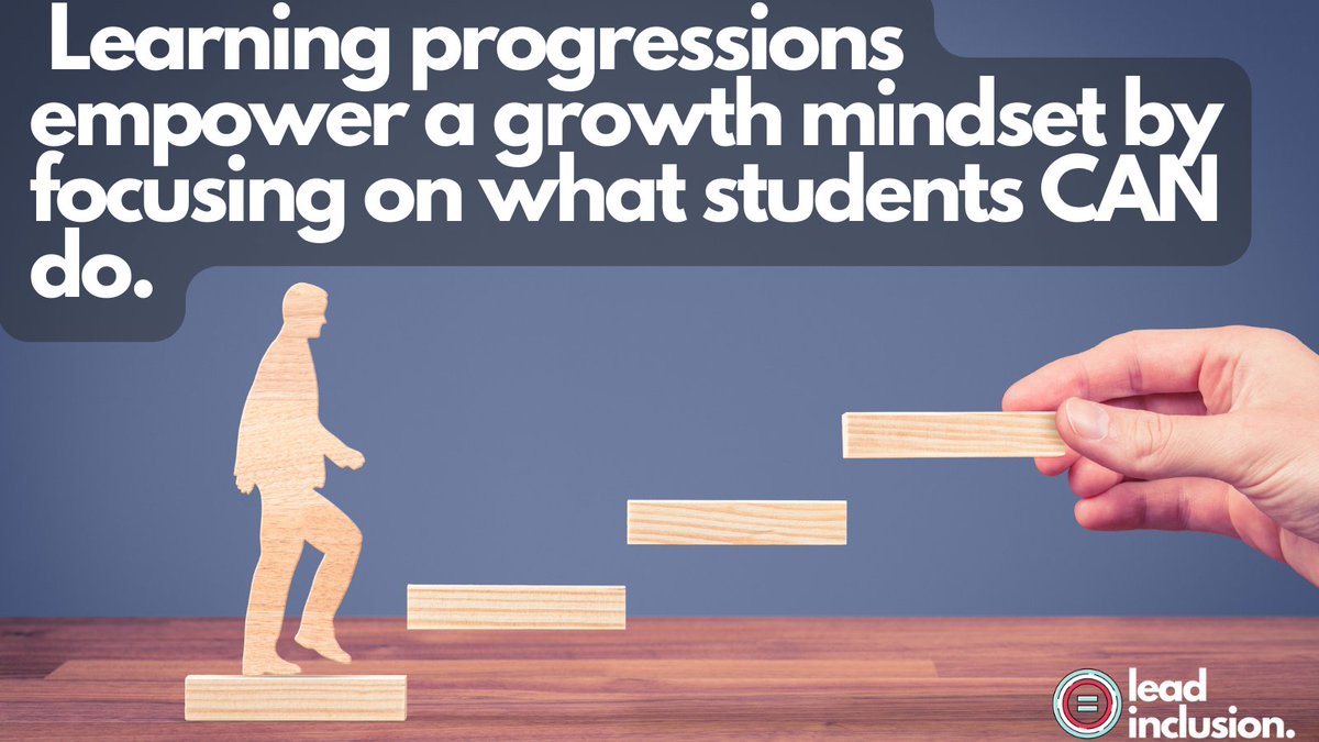 📈 Our rubrics need to shift from being focused on what's missing to what's next. Learning progressions empower a growth mindset by focusing on what students CAN do. #LeadInclusion #EdLeaders #Teachers #UDL #SBLchat #TG2Chat